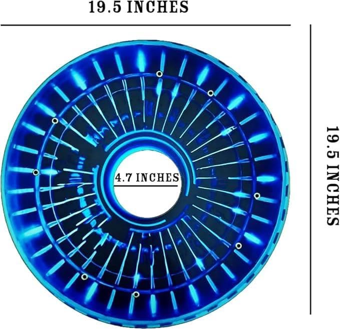 18" Wheelchair Wheels Covers for Boys, Wheelchair, Enhances Aesthetics, Easy Install/Remove, Lightweight, Waterproof, (Electric Pulse)