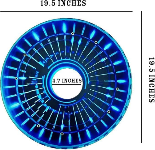 18" Wheelchair Wheels Covers for Boys, Wheelchair, Enhances Aesthetics, Easy Install/Remove, Lightweight, Waterproof, (Electric Pulse)