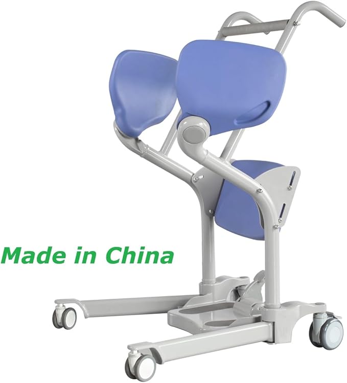 Helsevesen Manual Standing Transfer Aid with Adjustable Legs, Stand Assist Patient Lift, Home Transfer Assist Trolley, Sit to Stand Aid, Intended for Users 4'11" - 6' 6"