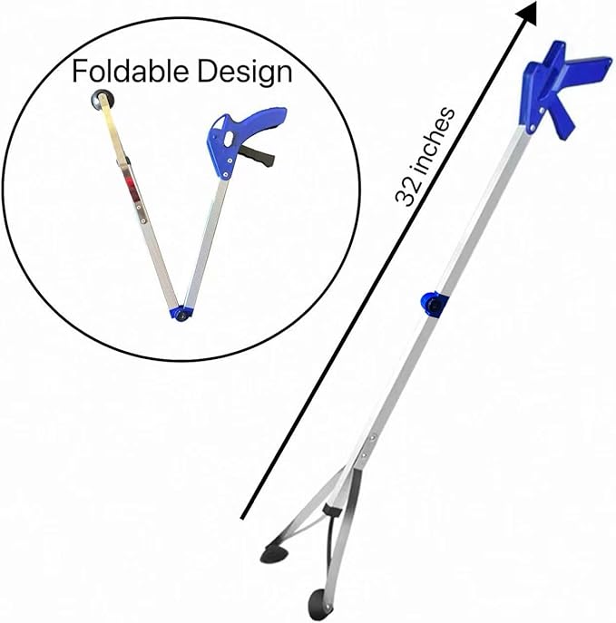 32 inch Extend Grabber Reacher Tool Gardening Tools Mobility Aid Pick Up Tool Trash Upper Grabber Pickup Hand Tools- 2Packs