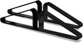 Freestanding Pet Gate Metal Support Feet, Triangle Support Feet Set of 2 for Extra Wide Foldable Pet Gate, Easy to Install, A Pair of Safety Fence Feet for Wooden Dog Gate, Black