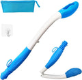 Foldable Toilet Aids for Wiping - Butt Wiper Self Wipe Assist Toilet Aid Wand - Long Reach Comfort Bottom Wiping Aid Tool - Daily Living Bathroom Aids for Limited Mobility