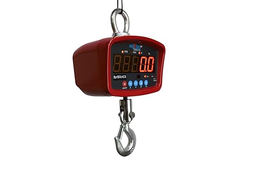 SellEton SL-924 Industrial/Warehouse Digital Medium General Purpose Crane Scale with LED Display Screen 500 lb x 0.1 lb