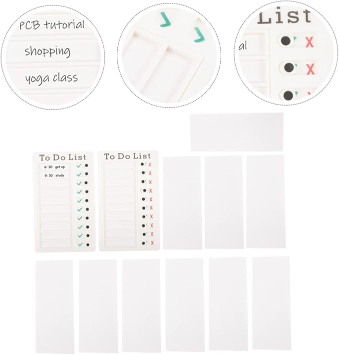 1Set Daily Planning Chart Do List Planner Board DIY Reminder Board for Home School and Office Use Develop Routines and Habits