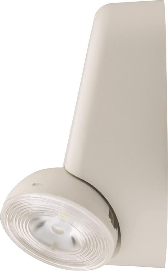 Lithonia Lighting Basics Low Profile Emergency Light, LED Emergency Lights for Business, Ceiling or Wall mount, White Thermoplastic, 120/277V Dual Voltage (EU2L M12)