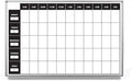 Work Week Dry-Erase Scheduling Whiteboard 36" x 24"