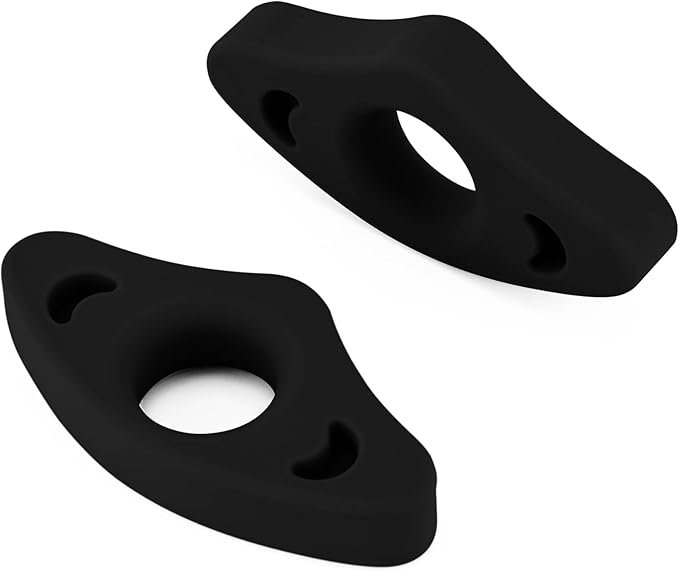 Book Page Holder, 2 Pack Breathable Silicone Thumb Page Holder for Reading, Ideal Book Reader Gifts and Reading Accessories (Small Size, Black)