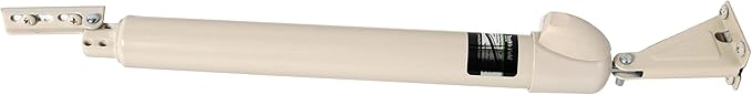 Touch 'n Hold Smooth Door Closer - Single Kit (Almond) - Standard-Duty Door Closer with Touch-Button Hold Open Feature & Smooth Closing Motion – for (Medium & Lightweight) Storm, Screen Doors.