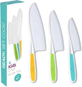 Tovla Jr. Kid Safe Knife Gift Set for Real Cooking | Educational | Toddler Kitchen Knives | Montessori and STEM Cooking Tools Ages 4 to 12 | BPA Free, Dishwasher Safe | Birthday Gift