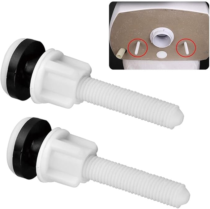 Practical Toilet Seat Bolts And Nuts Pack Of 2 For Repair And Fastening