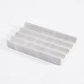 Soap Holder, Marble Soap Dish for Shower, Bar Soaps Holder with Water Ripple Design, Easy Cleaning Soaps Saver for Kitchen Sink，Bathroom, Executive Greek Natural Stone Tray(Agiax)