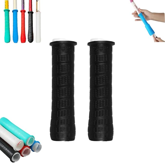 2 Pcs Cold Shrink Handle Wrap with Textured Grip – Silicone Non-Slip Cover for Secure Tool & Sports Handles – Durable, All-Weather Cold-Shrink Sleeve for Comfort & Control