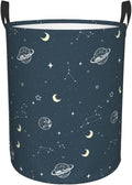 Laundry Basket Moon Space Collapsible Large Capacity, Dirty Clothes Basket Durable Lightweight Hamper With Handles Ideal For Clothes, Toys Home Organization