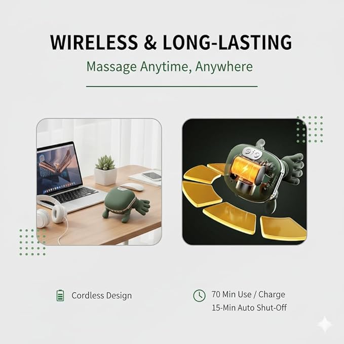 Neck Massager with Heat, Shiatsu Neck and Shoulder Massager with 4D Kneading, Simulates a Real Palm Massage for Comfort, Pain Relief Deep Tissue, ortable and Rechargeable for Home and Office