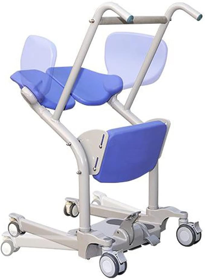 Helsevesen Manual Standing Transfer Aid with Adjustable Legs, Stand Assist Patient Lift, Home Transfer Assist Trolley, Sit to Stand Aid, Intended for Users 4'11" - 6' 6"