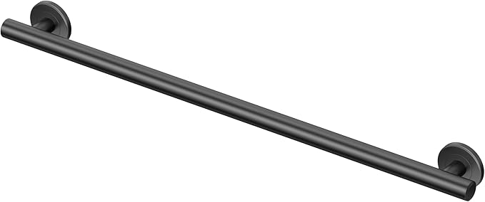 Gatco 856AMX Latitude II, Grab Bar, 30 Inch, Matte Black/ADA Compliant Wall Mount Stainless Steel 30" Safety Grab Bar for Bathroom