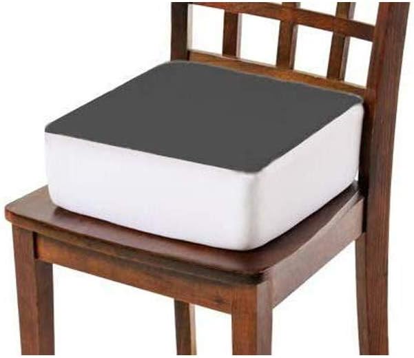 Comfort Finds Rise with Ease Seat Cushion - Thick Firm Chair Cushion Booster - Extra Thick Foam Pad for Home, Patio, Office and Car Seats - Extra Supportive Lift - 14 X 14 X 5 (Gray)