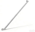 2 FT Handrails for Indoor Stairs,Railings，Outdoor Stairs Handrail，Modern Aluminum Handrail Set, Wall Mounted，Wall Return Bracket More Safety, Rust Free. (Anodized Silver, 2 FT)