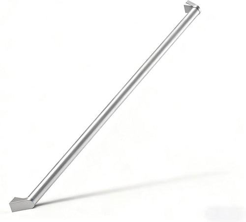 12 FT Handrails for Indoor Stairs,Railings，Outdoor Stairs Handrail，Modern Aluminum Handrail Set, Wall Mounted，Wall Return Bracket More Safety, Rust Free. (Anodized Silver, 12 FT)