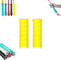 2 Pcs Cold Shrink Handle Wrap with Textured Grip – Silicone Non-Slip Cover for Secure Tool & Sports Handles – Durable, All-Weather Cold-Shrink Sleeve for Comfort & Control