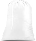 Nylon XL Laundry Bag - Locking Drawstring Closure, Machine Washable, These Large Bags Will Fit a Laundry Basket and Strong Enough to Carry up to Two Loads of Clothes (White | 30" x 40")