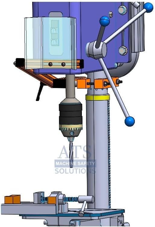 ATS Safety, Drill Press Guard - Econ-Series Drill Press Accessories, Part # DPG-ES1