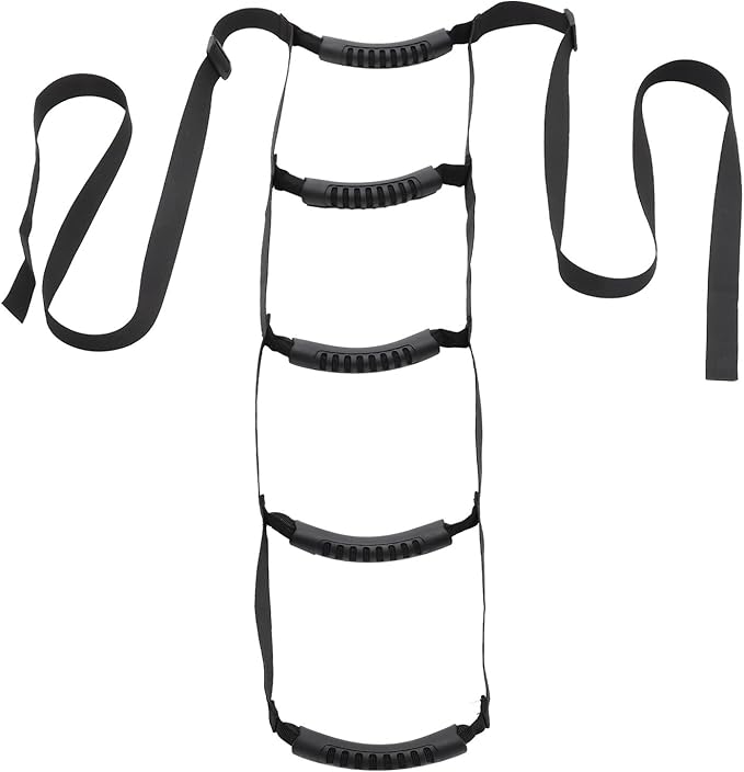 Adjustable Elderly Bed Ladder Pull Up Strap with Four-Layer Strength for Disabled and Seniors, Support Belt for Bed Mobility and Stand-Up Aid