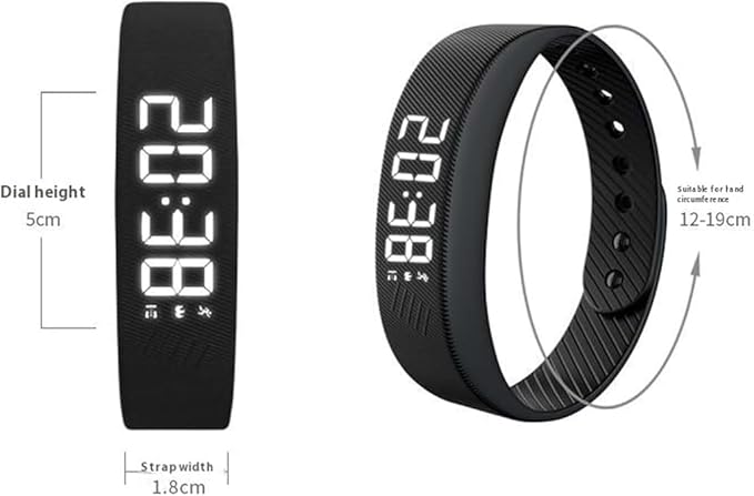 Vibrating Alarm Clock Watch for Heavy Sleepers, Silent Vibration Wake-Up Wristband for Deep Sleepers