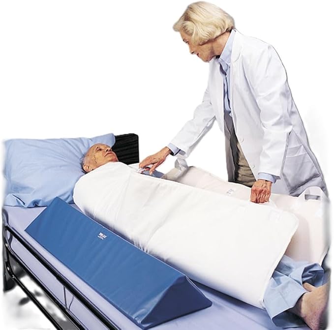 Skil-Care in-Bed Positioning System with Two 34” Wedges and TLC Pad, 34"L, 48"L x 40"W - Absorbent Transfer Pad, Moisture Absorbing, Durable Vinyl, Launderable, 555036