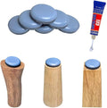 No Lost Pads! Chair Leg Glides (Felt Base) for Thick, Thin & Plush Rugs – Easy Glide, No Wrinkles, Chair Feet, Not Adhesive Backing | 30mm (1.2") Round, 24 Pcs