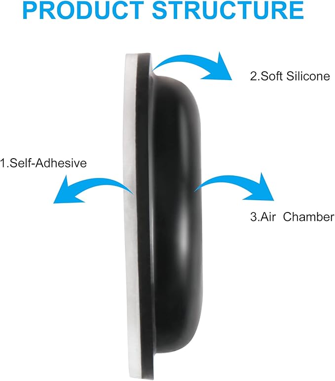 Eyeglass Nose Pads, Comfort Soft Silicone Glasses Nose Pad, with Sticky Backing, Anti-Slip Heighten Air Chamber Glasses Grips for Eyeglasses and Sunglasses (10 Pairs, Black)