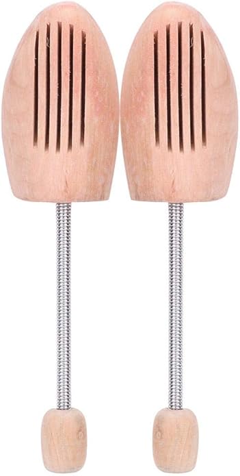 Pssopp 2Pcs Wood Shoes Tree, Shoe Stretcher Spring Anti Deformation Expanding Shoes Tree Shoe Shaper for Men Women(35 36)