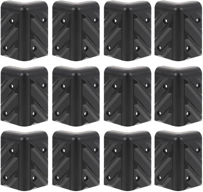 Gadpiparty Anti-Collision Speaker Corner Protectors 1.77 Inch Plastic Guards for Stage Sound Cabinets Furniture Edge Protection with Screws for Easy Installation and Reuse