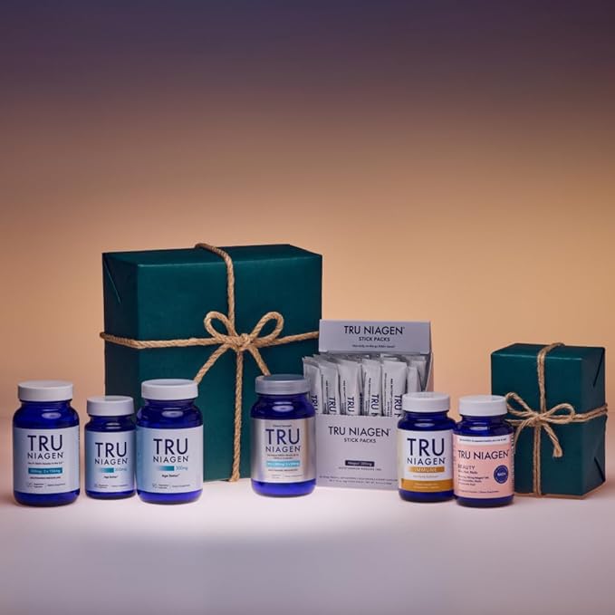 TRU NIAGEN Patented NAD+ Supplement for Anti Aging and Cell Regeneration, 300 mg Niagen, 90 Servings | Supports Cellular Energy, Brain, Muscle | Nicotinamide Riboside (NR) Take 1 Daily | 1 Bottle