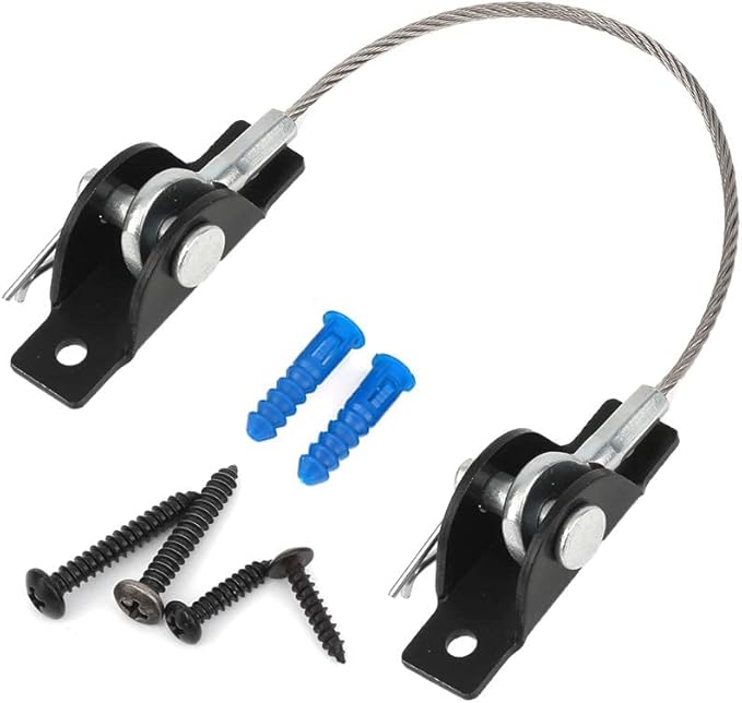 Furniture Anchors Anti-Tip Kit (4 Pack)- Furniture Straps for Baby Proofing, Secure 400 lbs Cabinet Prevent Falling Prevention Strap, Wall Anchor Prevent Child Pet Safety, HOME MASTER HARDWARE