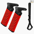 Car Door Handle for Elderly, Car Handle Assist Support, Portable Elderly Assistance Mobility Aids Auto Grab Cane with Strap for Seniors and Handicapped Getting Out of Car, Red, 2 Pack
