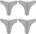 ARTIBETTER 4Pcs Grey Silicone Corner Protectors for Range Hood and Furniture, Anti-Collision Table Corner Guards for Home Safety and Edge Protection