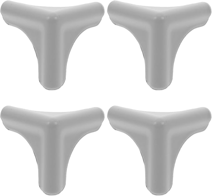 ARTIBETTER 4Pcs Grey Silicone Corner Protectors for Range Hood and Furniture, Anti-Collision Table Corner Guards for Home Safety and Edge Protection