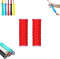 2 Pcs Cold Shrink Handle Wrap with Textured Grip – Silicone Non-Slip Cover for Secure Tool & Sports Handles – Durable, All-Weather Cold-Shrink Sleeve for Comfort & Control