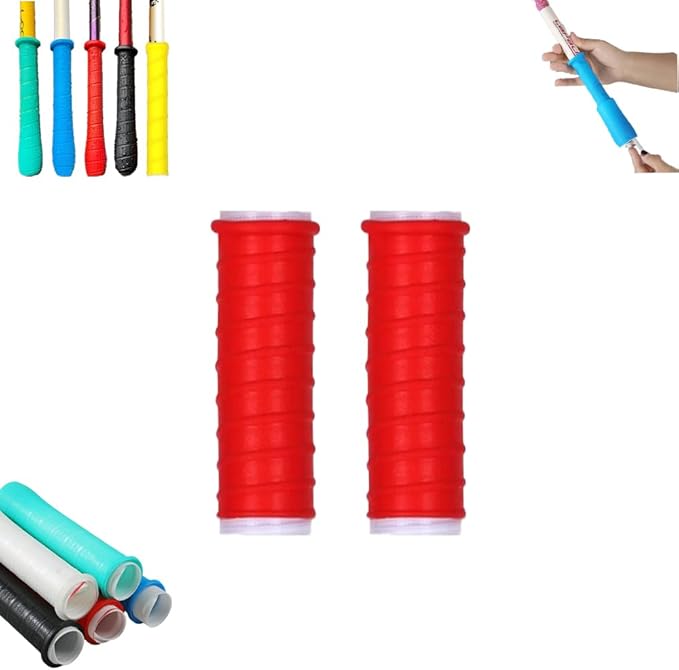 2 Pcs Cold Shrink Handle Wrap with Textured Grip – Silicone Non-Slip Cover for Secure Tool & Sports Handles – Durable, All-Weather Cold-Shrink Sleeve for Comfort & Control