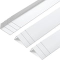 Sasylvia 10 Pcs 2 x 1 x 36 Inches Wall Corner Protector Guards, Avoid Scratching Scuffs, White Vinyl Corner Trim Molding, Ease Install & Cleaning for Door Countertop Furniture Cabinet Protection