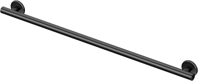 Gatco 856MX Latitude II, Grab Bar, 36”, Matte Black/ADA Compliant Wall Mount Stainless Steel 36 Inch Safety Grab Bar for Bathroom