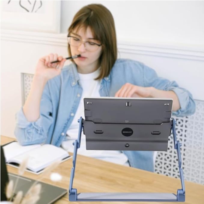 Snow 12 Inch Foldable Portable Video Magnifier by Zoomax with OCR for Low Vision & Reading Assistance – HD Display, 19x Magnification, Text-to-Speech, & 20+ Language Support