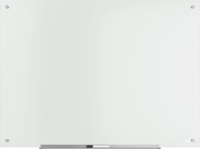 Staples TRU RED Tempered Glass Dry Erase Board, Frosted, 4-ft x 3-ft (TR61199)