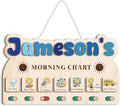 Morning Routine Chart, Morning Time Routine Chart, Kids Routine Chart, Wooden Daily Morning Routine Chart, Visual Schedule for Toddler Morning Routine
