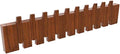 Wall Mounted Piano Key Hanger | Flip Style Hook | Entrance Wall Art Hook, Made of Oak Wood (3 Times Painted, 4 Times Polished) (Walnut, 10Hooks)