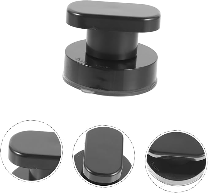 PartyKindom Strong Suction Grab Bar Self Stick Bathroom Shower Handle for Elderly Safety Stability Support Plastic Adhesive Wardrobe Cabinet Knob for Toilet and Glass Door Use