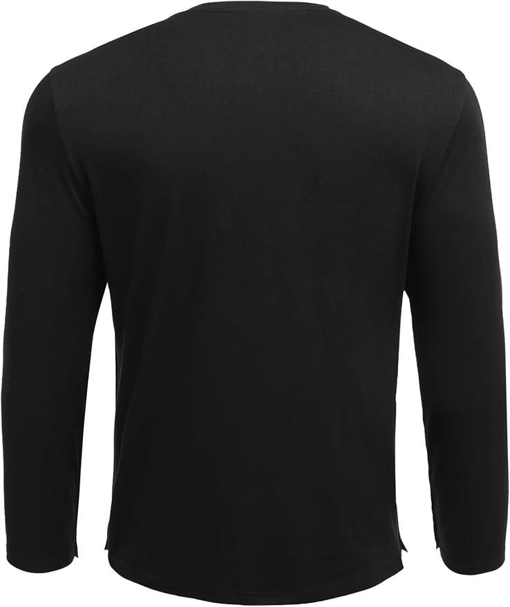 Deyeek Men's Post Shoulder Surgery Recovery Shirts Full Tear Away Long Sleeve Snap Chemo Port Access Shirt