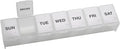 EZY DOSE Weekly (7-Day) Daily Pill Case, Medicine Planner, Vitamin Organizer, Supplement Container, Convenient and Easy to Use, Large Compartments, Travel Friendly, Clear, Made in The USA, BPA Free