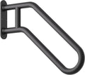 Hand Rails for Outdoor Steps, Exterior Steps Handrails, Wrought Iron Heavy-Duty Stair Railing, 26" U-Shaped Rail for Garage, Porch, Deck, and Garden (Upgrade)
